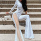 White one shoulder Jumpsuit