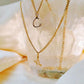 Gold Cursive Initial Necklace