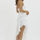 White Maria Maxi Ruffle dress