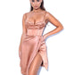 Bridgette Satin Corset Dress