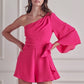 Ansley One shoulder Romper
