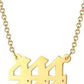 18k gold tripple number