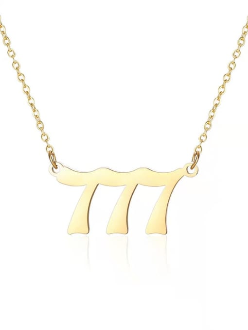 18k gold tripple number