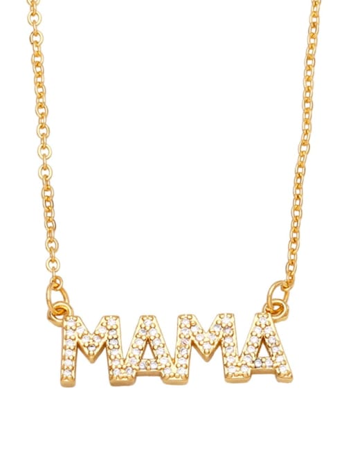 14k gold MAMA vintage Necklace