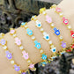 Pink Evil Eye hand bracelet