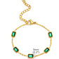 18k gold Emerald Pieces Necklace