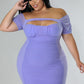 Curvy Purple Victoria Dress