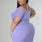 Curvy Purple Victoria Dress