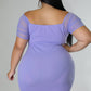 Curvy Purple Victoria Dress
