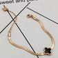 14k gold plated clover classic bracelet