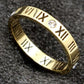 18k Gold filled Roman Ring