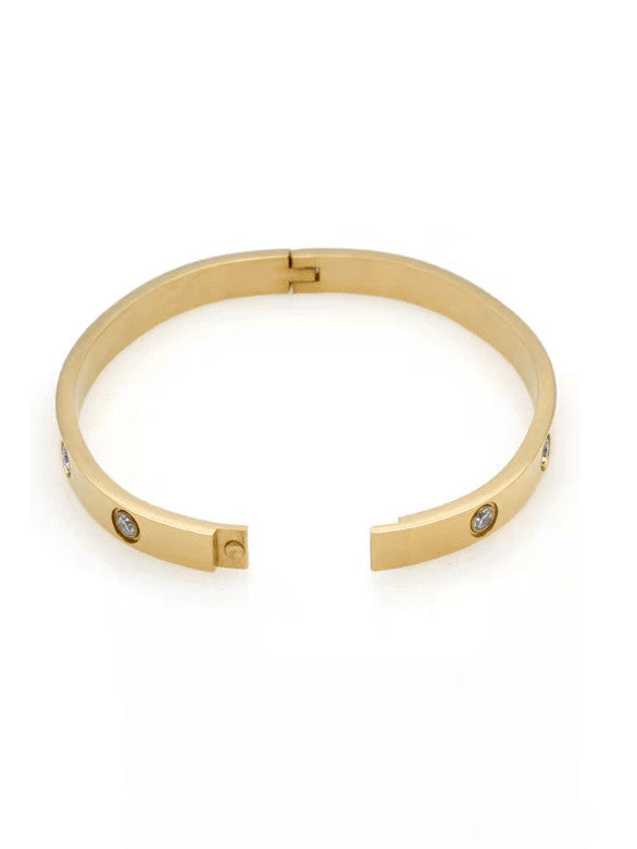 14k Gold Plated Love Bangel bracelet
