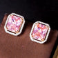 Pink Cubic Earrings