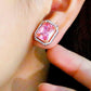 Pink Cubic Earrings