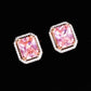 Pink Cubic Earrings
