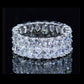 Cubic Zirconia Eternal Ring- Silver
