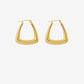 18k gold filled hip hop earrings