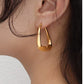 18k gold filled hip hop earrings