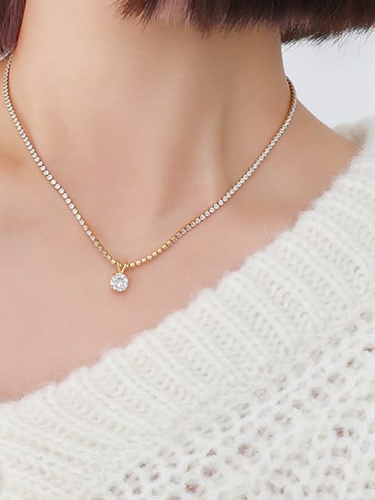 18K Gold filled Minimalist necklace