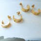 14k gold eternal earring studs