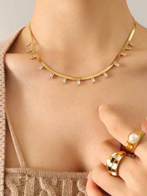 18K GOLD FILLED SNAKE NECKLACE