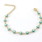 18k gold plated Evil Eye Chain Bracelet
