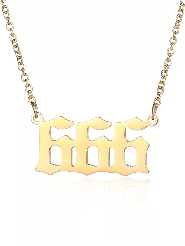 18k gold tripple number