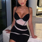 Black Aileen mesh dress