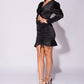 Tori Black Satin Mini Dress