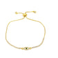 Cubic Zirconia Evil Eye gold bracelet