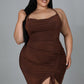 Curvy Brown Aileen Night Dress