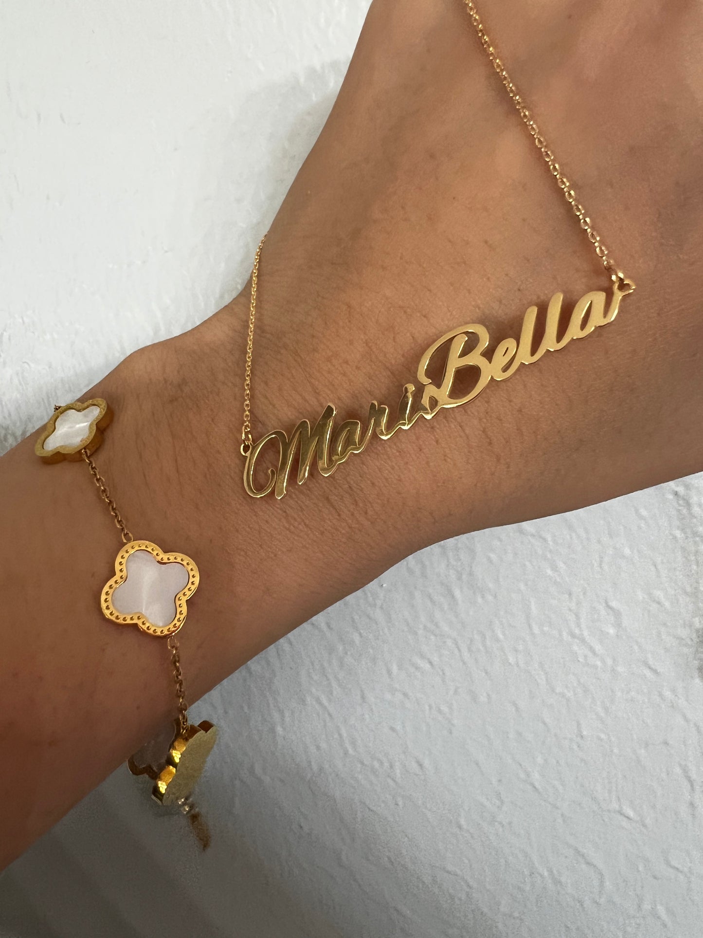 Custom 14k gold Name necklace