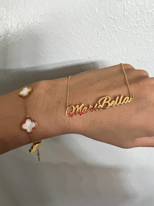 Custom 14k gold Name necklace