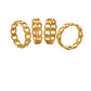 14k gold Plated Rope ring