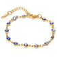 18k gold plated Evil Eye Chain Bracelet