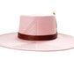 Boho pink fedora