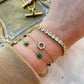 14k Gold Emerald Bracelet