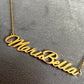 Custom 14k gold Name necklace