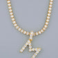 18k Gold Filled Letter pendant Necklace