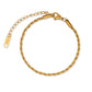 18K Gold Rope Bracelet