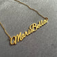 Custom 14k gold Name necklace