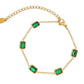 14k Gold Emerald Bracelet
