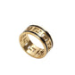 18k gold plated geometric hip hop ring