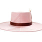Boho pink fedora