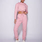 pink jogging suit sets,