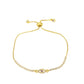 Cubic Zirconia Evil Eye gold bracelet